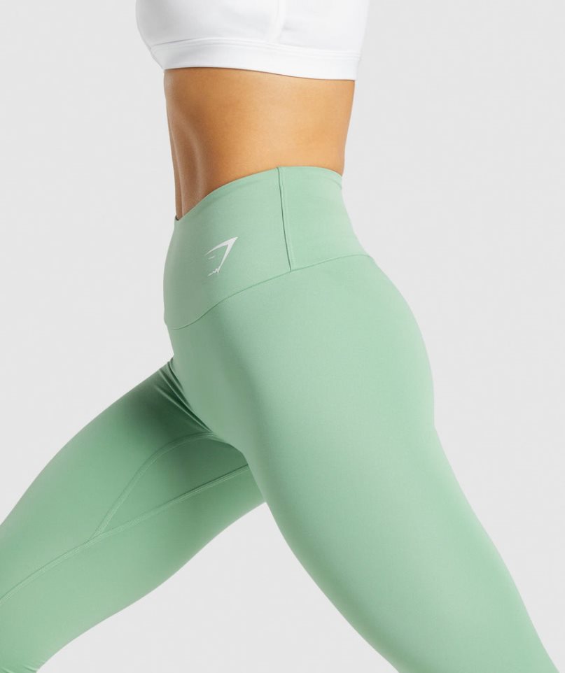 Women's Gymshark Training Leggings Light Green | NZ 5VBNKO